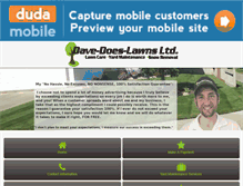 Tablet Screenshot of dave-does-lawns.com